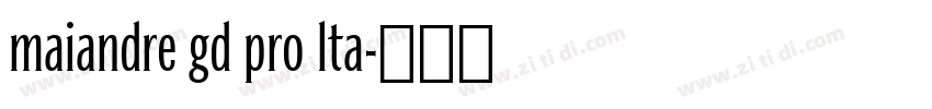 maiandre gd pro lta字体转换